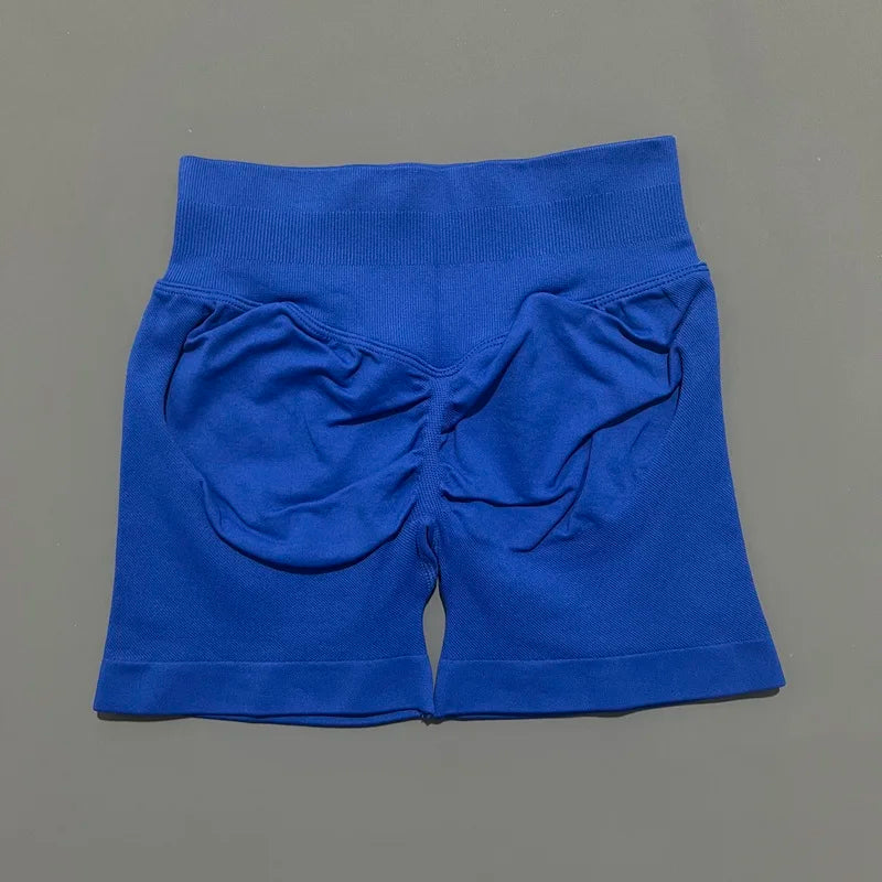 HISTELLO Impact Shorts 4.5" Women Fitness Sports Biker Shorts Low Waist Gym Short Workout Scrunch Butt Yoga Seamless Leggings