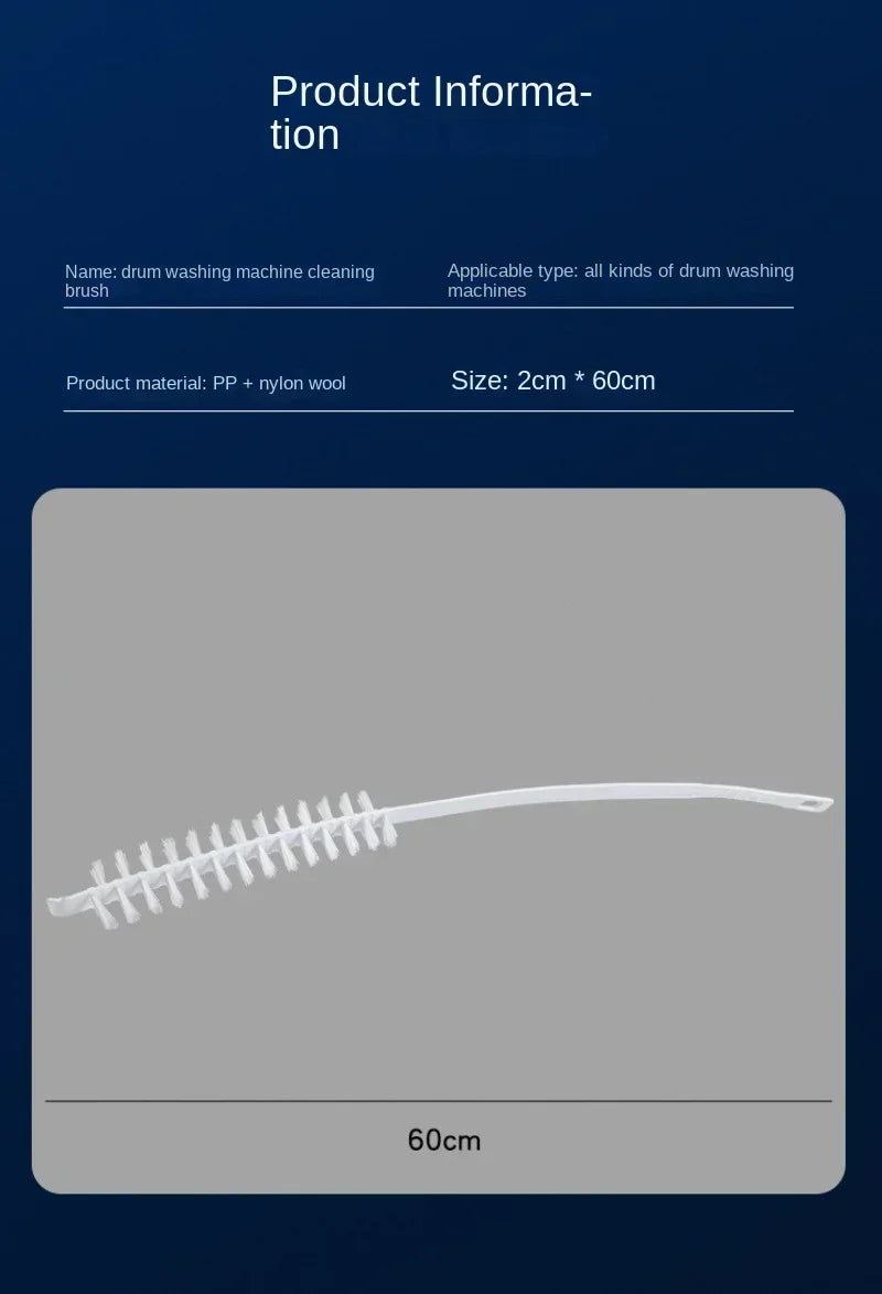 Drum Washing Machine Brush Universal Cleaning Brush Radiator Dryer Machine  Inner Barrel Long Brush Handle Washing Clean Tool