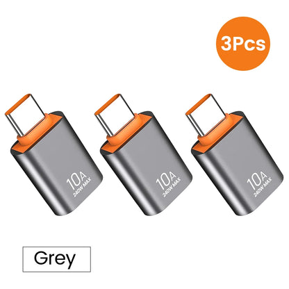 USB 3.0 10A USB A To USB C OTG Adapter Type C to USB Converter USB 3.0 Adapter For Xiaomi 12 MacBook USB To Type C OTG Connector