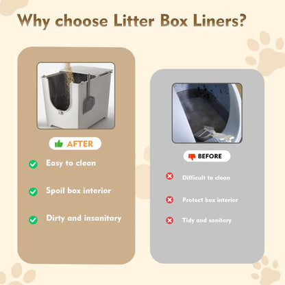 3PCS Liner F Compatible with Modkat Flip Litter Box Reusable Liners for Flip Litter Box Liner F for Cat Litter Box