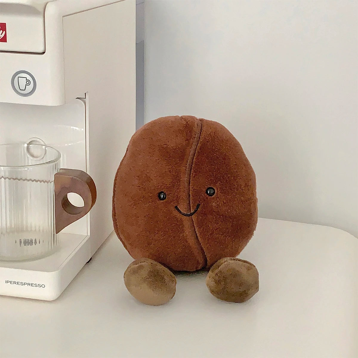 Jellycat Simulated Coffee Bean Plushies Soft Doll Brown Coffee Food With Foot Adorably Plush Toy Home Decor Xmas Gifts Girl