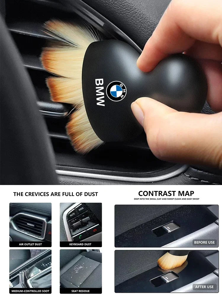 Car Styling Cleaning Brush Tool Air Outlet Gap Dust Remover For Bmw Performance M E46 E90 E60 F30 F10 E36 G20 E92 E87 X3 X1 X5 M