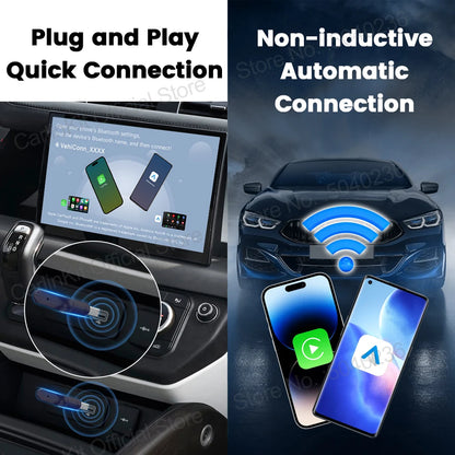 MINI 5 Pro/Mini Ultra CarlinKit Wireless CarPlay Adapter Smart CarPlay Box  for Car Plug and Play WiFi Bluetooth Auto Connection