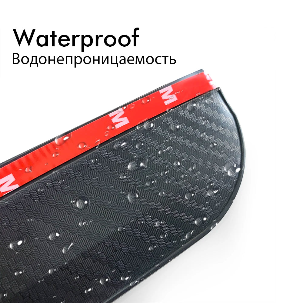2PCS Car Rearview Mirror Rain Eyebrow Protector Clear Vision Cars Mirror Accessories for Rearview Mirror Sun Visor Shade Cover
