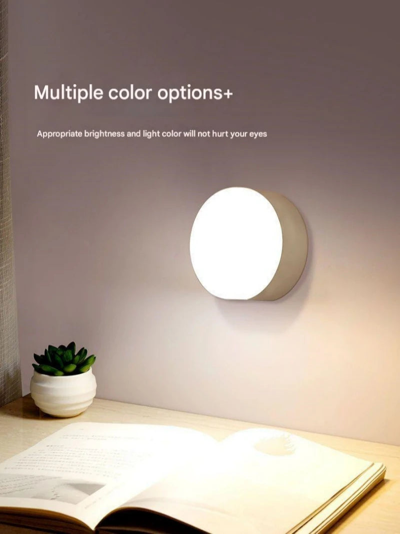 New dormitory night light bedside light learning desk lamp eye protection charging energy-saving button magnetic student light w