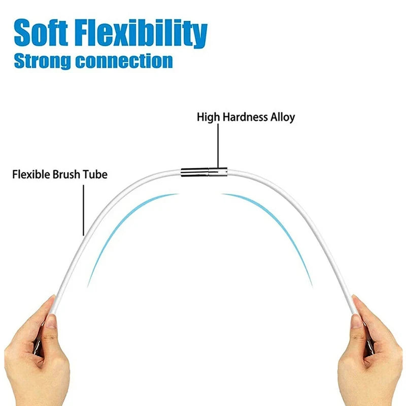 Flexible Chimney Sweep Set Flue Sweeping Brush & Rod Kit Soot Cleaning Rods Nylon Brush Cleaning Tool Kit Convenient