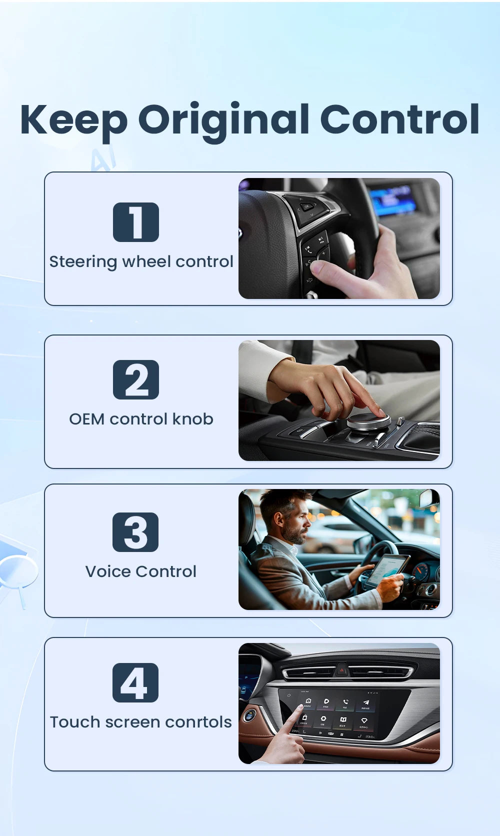 PLAYAIBOX Wireless 2IN1 CarPlay Android Auto Wireless Supermini Box Adapter Plug And Play Dongle Bluetooth WiFi Fast Connect