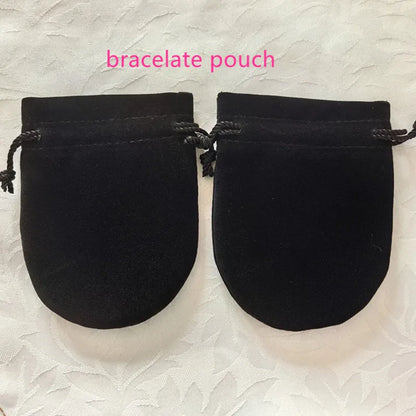 50Pcs High Quality  Charms Earrings Jewelry Packaging Bags Wedding Drawstring Velvet Pouches Gift Bag