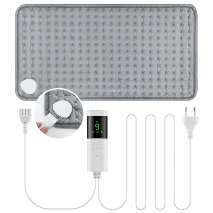 30*60cm Electric Heating Pads for Back Neck Shoulder Home Office Washable Winter Warm Blanket 4 Timer 9 Temperature Control