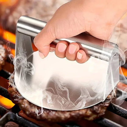 New Stainless Steel Smash Burger Press | Heavy Duty Patty Maker & Smasher Mold for BBQ, Grilling Kitchen (Non-Stick)