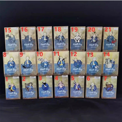 Bobblehead Cute Vault Boy Full Set Figure Toys Anime Action Figure Statue Collection Model Doll Room Ornament Toys Kids Gift