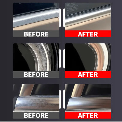 A Restoration Paste for Chrome Parts of Vehicles, Designed for Renewing Oxidized Chrome Trim And Emblems, Comes with a Sponge