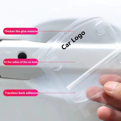Car Door Handle Bowl Scratch Protector Universal Invisible Stickers Rearview Mirror Protection Strip For Car Accessories