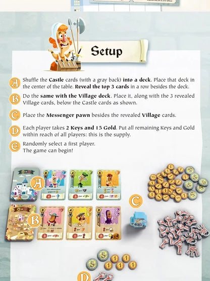 Castle Combo Board Game 2-5 Players English Version Strategy Game For Party/Family Table Game Card Games