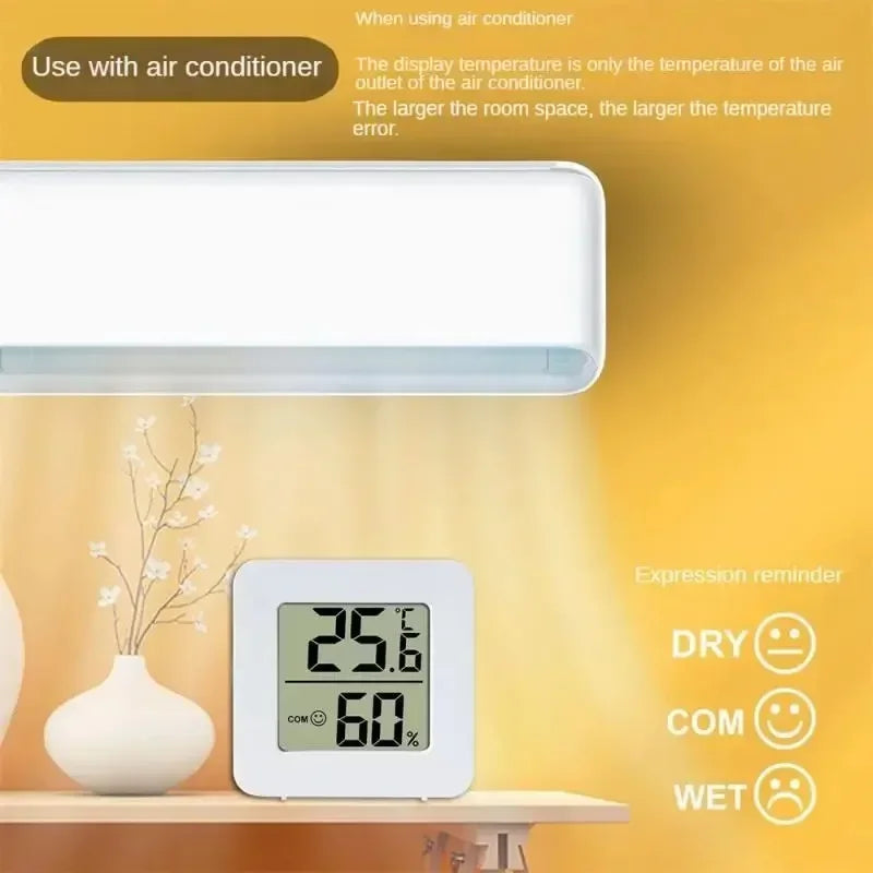 2026 New 1/4pcs Mini LCD Digital Thermometer Hygrometer Indoor Room Temperature Humidity Meter Sensor Gauge Weather Station Set