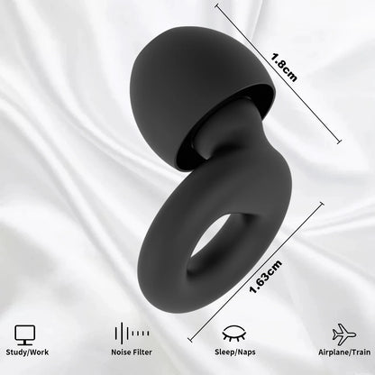Silicone Earplugs for Swimming Sleep Noise Cancel Noise Reduction-Soundproof Reduce Disturbances -Quality loop Earplugs