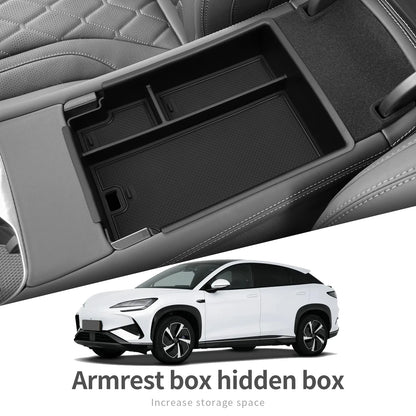 for BYD Sealion 07 (not for 4WD) 2024-2025 Storage Box Car Tray Cup Box Anti-slip Pad Organizers Interior Accessories Tidying