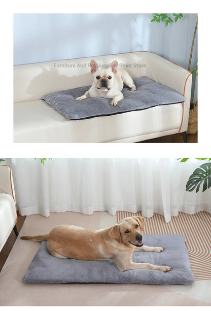 Self Heating Pet Pad, Extra Warm Thermal Dog Crate Pad Washable Anti-Slip Kennel Mat Pet Supplies for Medium Small Dogs and Cats