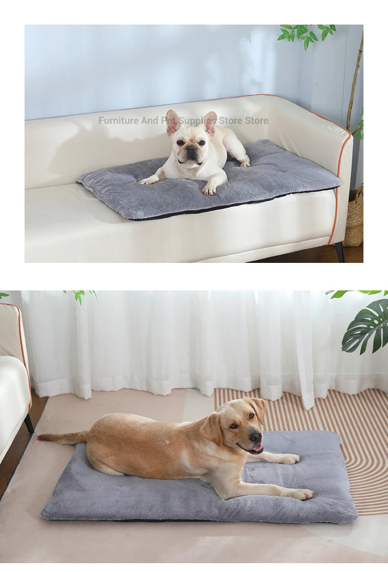 Self Heating Pet Pad, Extra Warm Thermal Dog Crate Pad Washable Anti-Slip Kennel Mat Pet Supplies for Medium Small Dogs and Cats