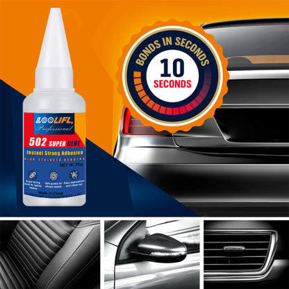 LOOLIFL Professional 502 Fast Glue Waterproof Universal Repair Adhesive Food Safe CA Glue for Plastic Wood Metal Ceramics Glass