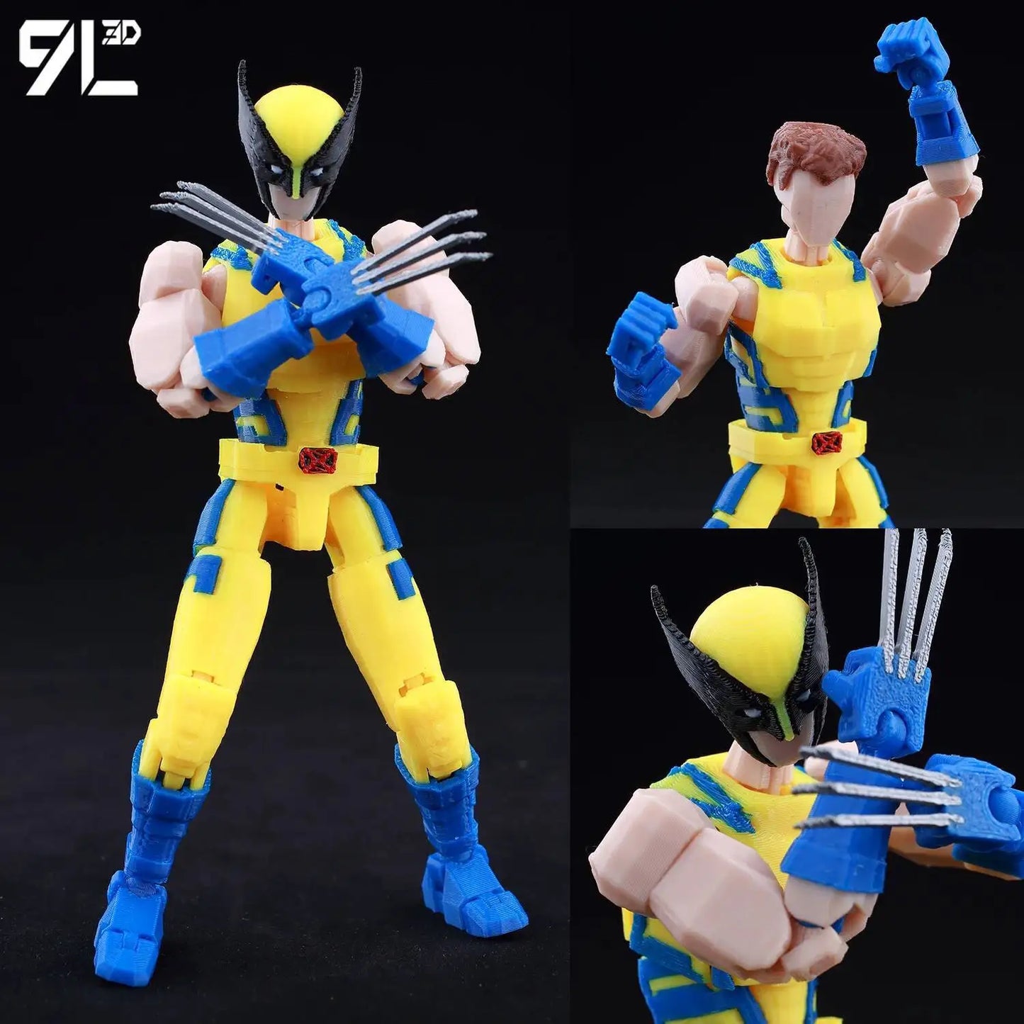 9L3D Superman Invincible Boy Batman Action Figure LUCKY13 Multi-Jointed Poseable T13 Titan13 Hero Model Dummy13 Collectible Toys