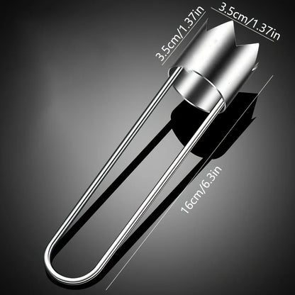 Stainless Steel Corers Portable Core Remover Fruit and Vegetable Core Extractor Kitchen Tools for Pitting Chili Peppers Melons