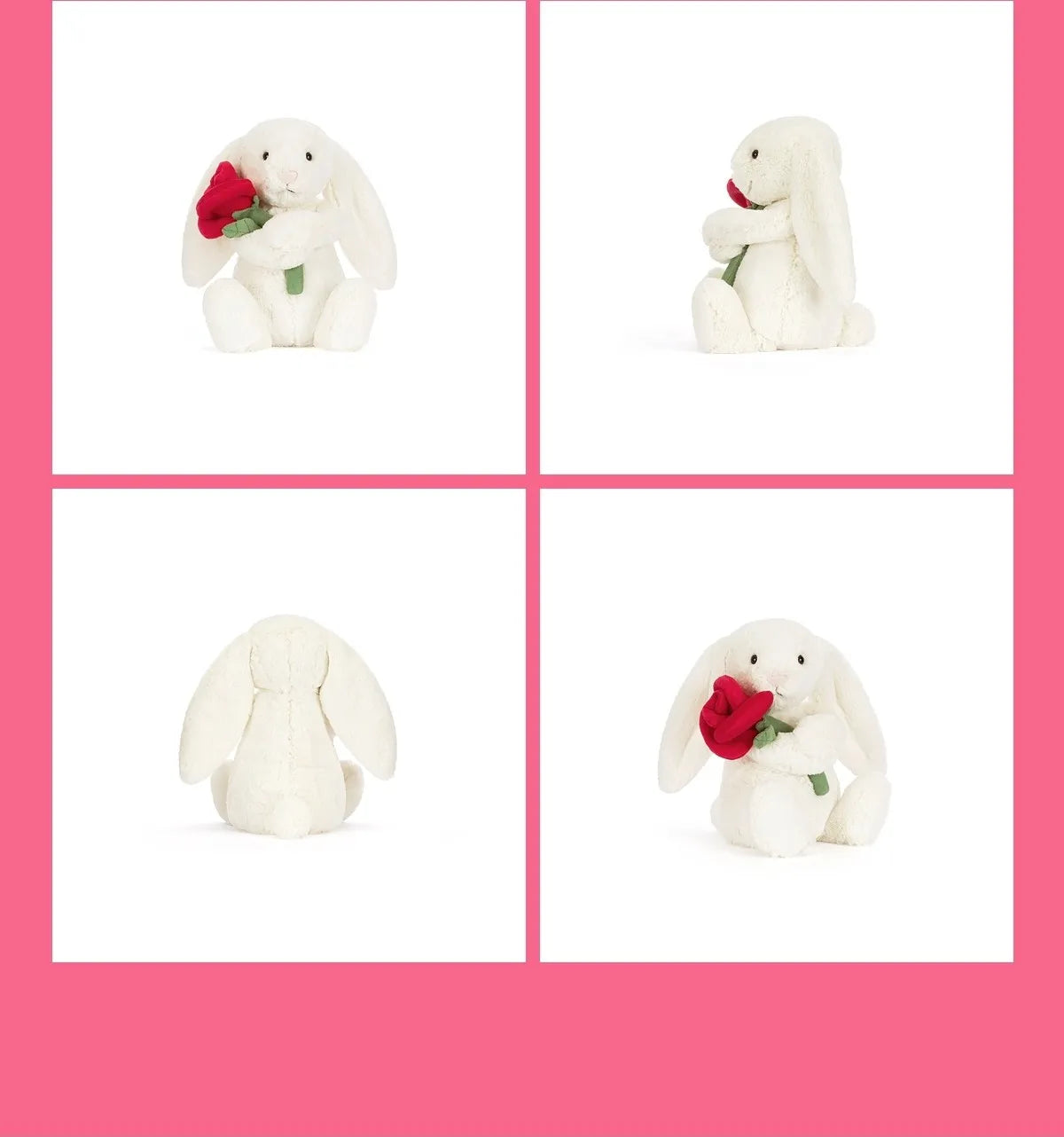 Jellycat Bunny;Crimson Dragon; Rose Bouquet; Plush Toy; Valentine's Day Gift 2026 New Year'sGift