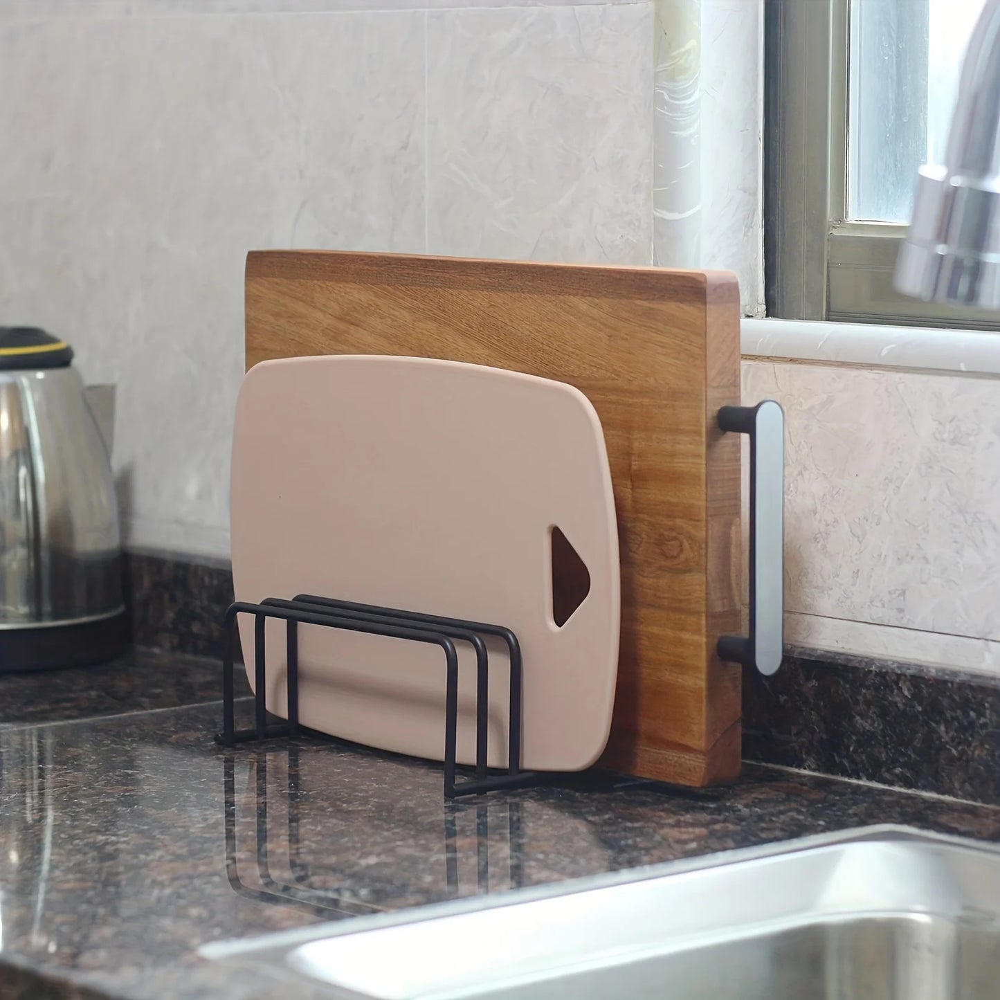 Vegetable Cutting Board Storage Rack, Cutting Board Holder, Cabinet Baking Tool Organizer, and Kitchen Accessories.