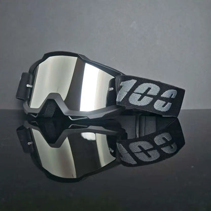 100 Motorcycle Goggles Motocross Glasses Off-road Helmet MX Moto Dirt Bike ATV Ski Outdoor  Glass Scooter Googles  Sports