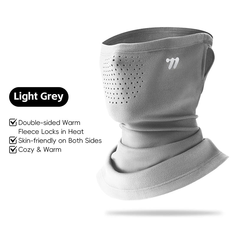 WEST BIKING Thermal Cycling Mask Winter Windproof Breathable Ear-hanging Mask Skiing Climbing Scarf Warm Balaclava Sports Gear