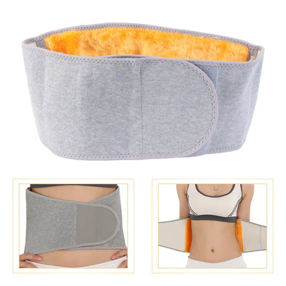 Winter Thicken Plush Waist belt Thermal Warmer Lumbar Support Belt Abdominal Protector Body Wrap Band Back Brace Kidney Binder