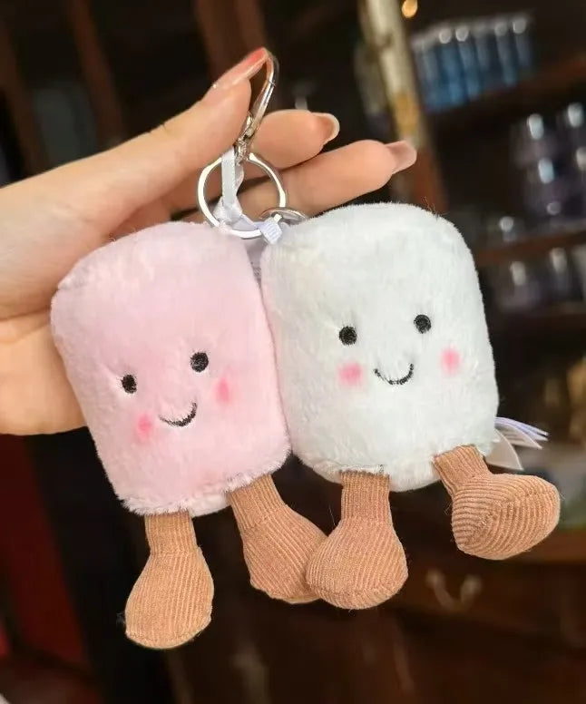 new Beautiful hanging bags, cute plush toys, creative keychains, matching plush dolls, beautiful key pendant accessories gifts S