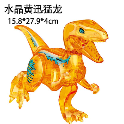 Jurassic World 3 Brutal Raptor Building Blocks Dinosaur Bricks Tyrannosaurus Indominus I-Rex Assemble Toy For Children