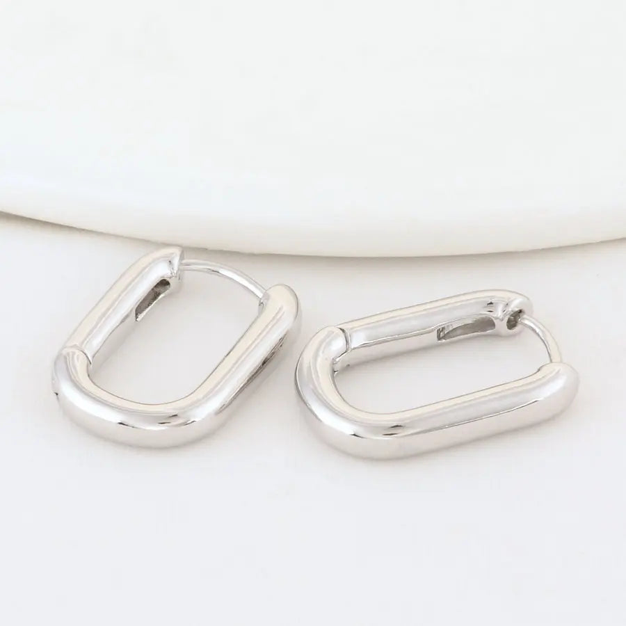 4PCS 16MM 18MM 20MM 14K Gold Color Brass Oval Earrings Hoops High Quality Jewelry Making Supplies Diy Findings Accessories