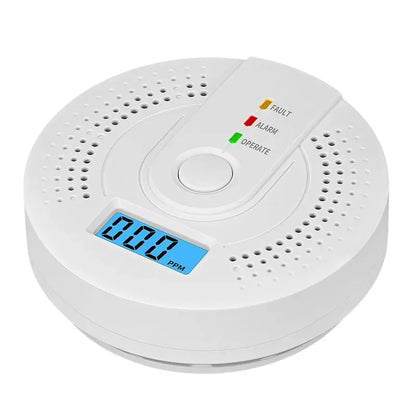 Independent CO Alarm Sensor Carbon Monoxide Alarm Detector High Sensitive Warning LCD Display CO Alarm