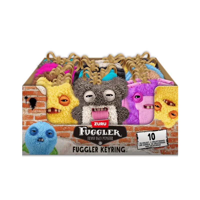 Fuggler Keychain Series 5 Funny Fugg Ugly Monster Plush Toys Cartoon Backpack Fuggler Pendant Dolls Stuffed Peluche Gifts 11CM