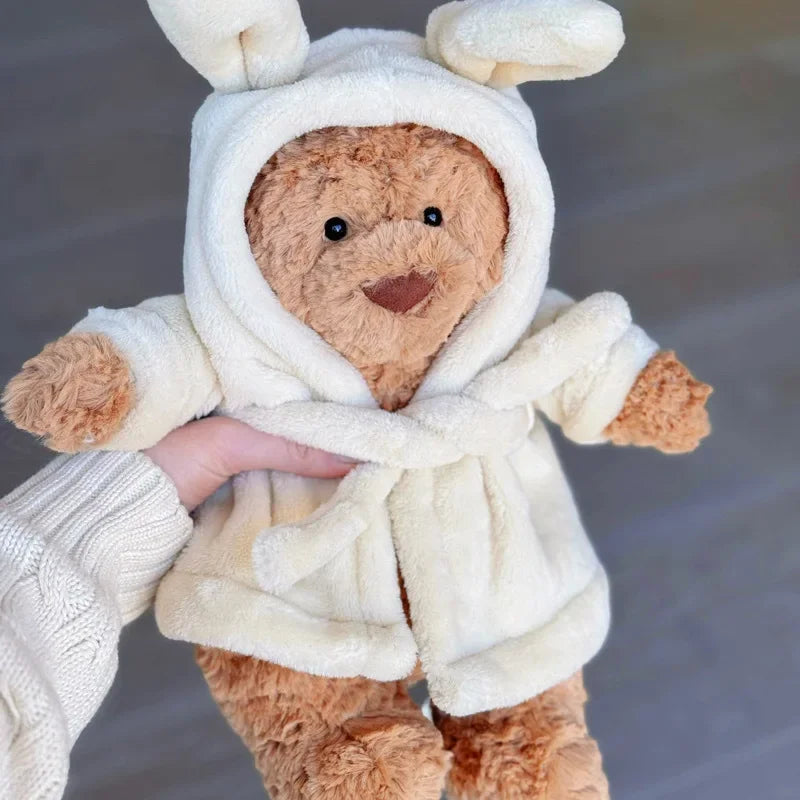 Jellycat large stuffed toy monkey; Bathrobe bear; Stuffed bear; Stuffed toy; Shy stuffed toy monkey; Fun party gift