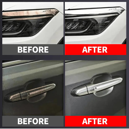 A Restoration Paste for Chrome Parts of Vehicles, Designed for Renewing Oxidized Chrome Trim And Emblems, Comes with a Sponge