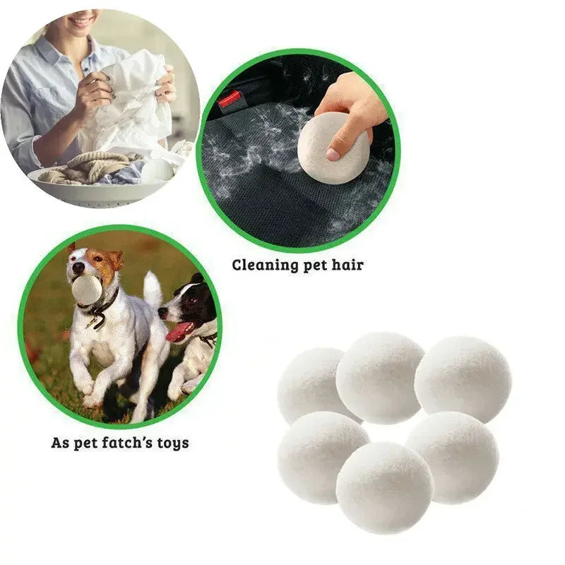 Clothes Wool Dryer Balls Laundry Tumble Dryer Balls 5cm Dryer Balls Laundry Softener Reusable Home Washing Machine Accessories