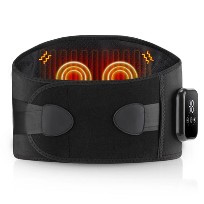 New Heating Waist Massager Belts Vibration Hot Compress Brace Belt Back Lumbar Fatigue Relax Massage Machine Heated Pad Electric