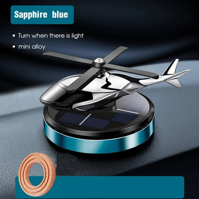 Helicopter Styling Solar Car air freshenerDecorative Aromatherapy Car interior accessories Propeller rotary perfume diffuser