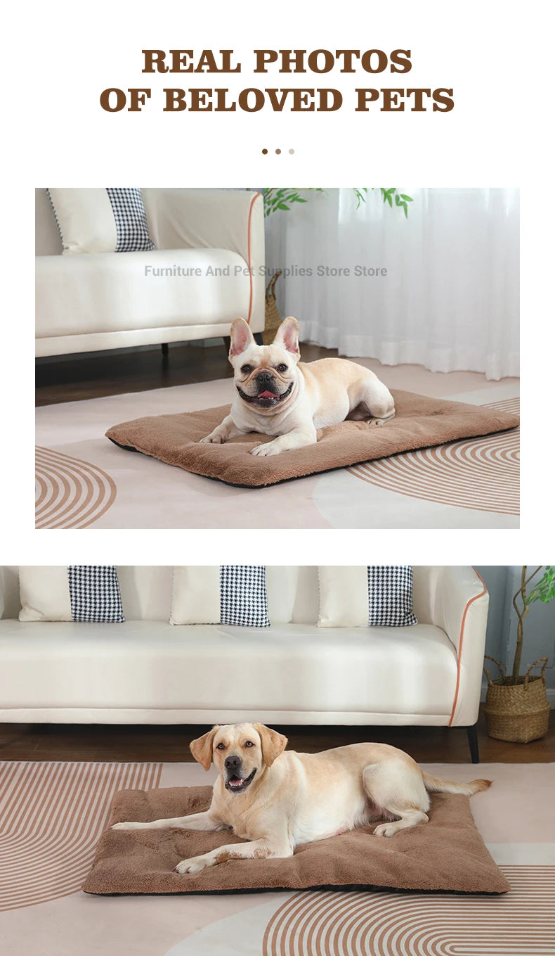Self Heating Pet Pad, Extra Warm Thermal Dog Crate Pad Washable Anti-Slip Kennel Mat Pet Supplies for Medium Small Dogs and Cats