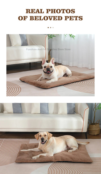 Self Heating Pet Pad, Extra Warm Thermal Dog Crate Pad Washable Anti-Slip Kennel Mat Pet Supplies for Medium Small Dogs and Cats