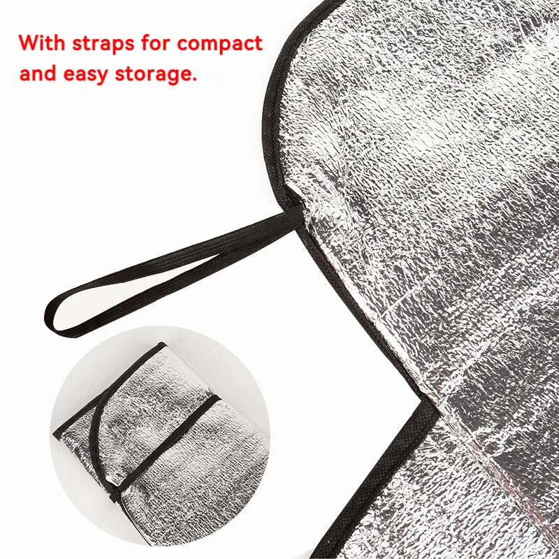 Universal Car Windshield Snow Cover - Frost Ice Rain & Sun Protector for Most Cars & SUVs, 1PC Auto Windscreen Shield