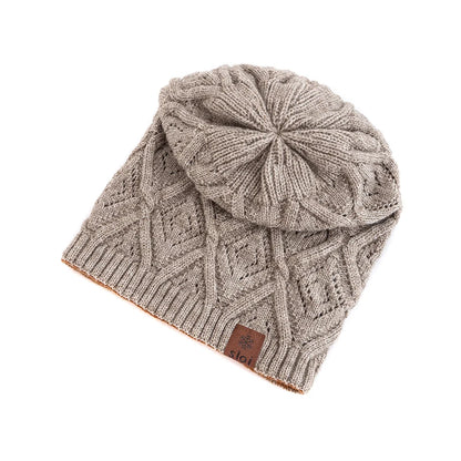 New Women Fashion Slouchy Winter Hats Various Wearing Method Reversible Beanie Hat Thick Knitted Hats