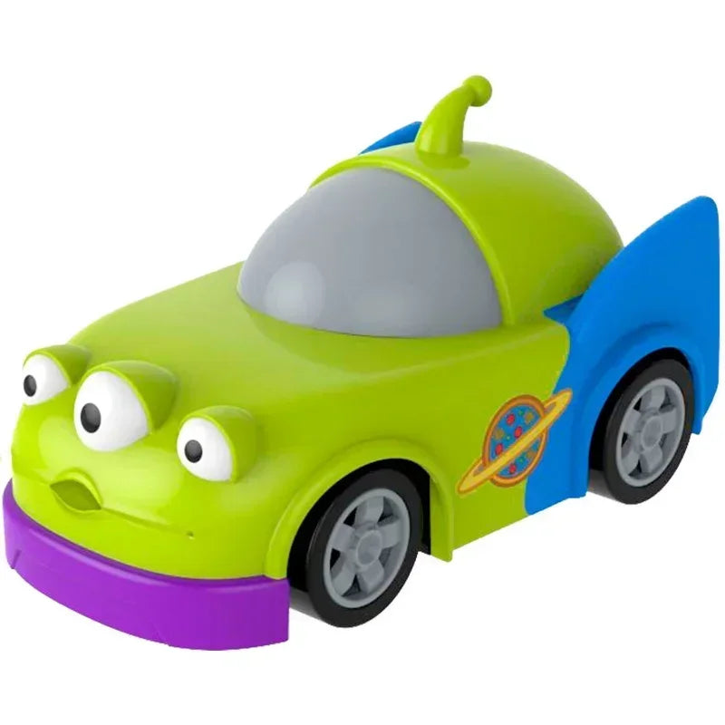 13cm Disney Pixar Toy Story Inertial Woody Buzz Pull Back Car Simulation Doll Children's Interest Training Development Toys