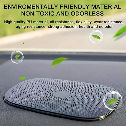 1Pcs Car Non-Slip Mat Magic Anti-Slip Slide-Proof Pad Dashboard Sticky Dash Adhesive Cell Phone Mobile Holder Black Silicone