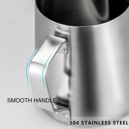 Milk Frother Jug Stainless Steel Container 100ML 350ML 600ML Frothing Pitcher Coffee Cups Latte Barista Espresso Maker Accessory