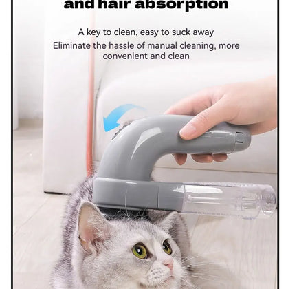 Portable Cat and Dog Hair Vacuum Electric Massage Clean Dual Purpose Cleaner Device  Cleaning Vacuum Cleaner Cat Grooming Tools