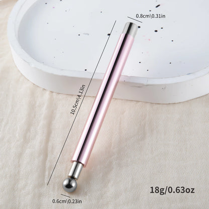 Cat Eye Nail Art Magnetic Tool Cylindrical Stick with Ball Magnet Manicure Accessory for Glass Bead Effects Fits UV Gel Polish